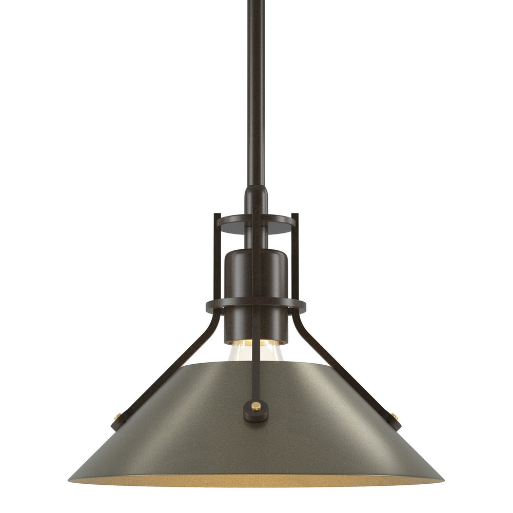 Hubbardton Forge - One Light Mini Pendant - Henry - Bronze- Union Lighting Luminaires Decor