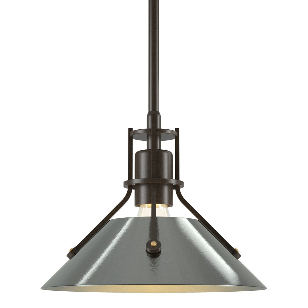 Hubbardton Forge - One Light Mini Pendant - Henry - Bronze- Union Lighting Luminaires Decor