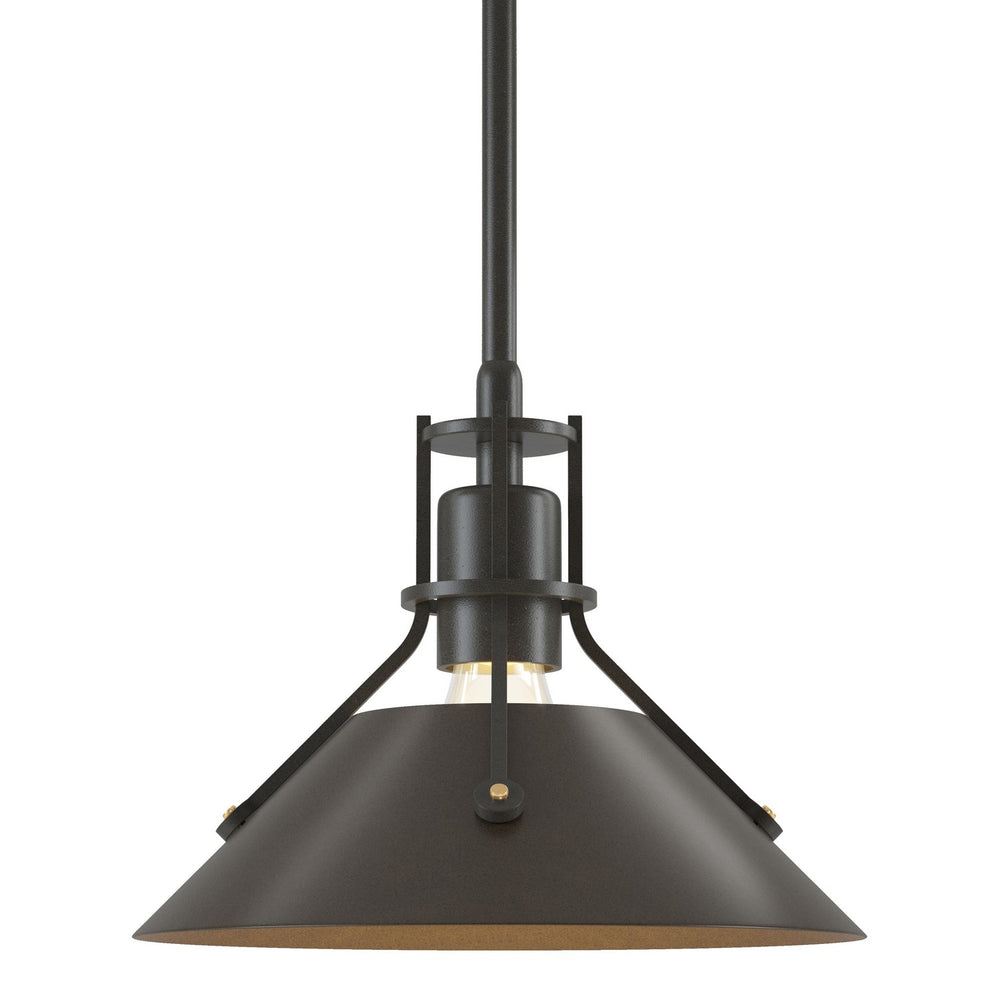 Hubbardton Forge - One Light Mini Pendant - Henry - Dark Smoke- Union Lighting Luminaires Decor