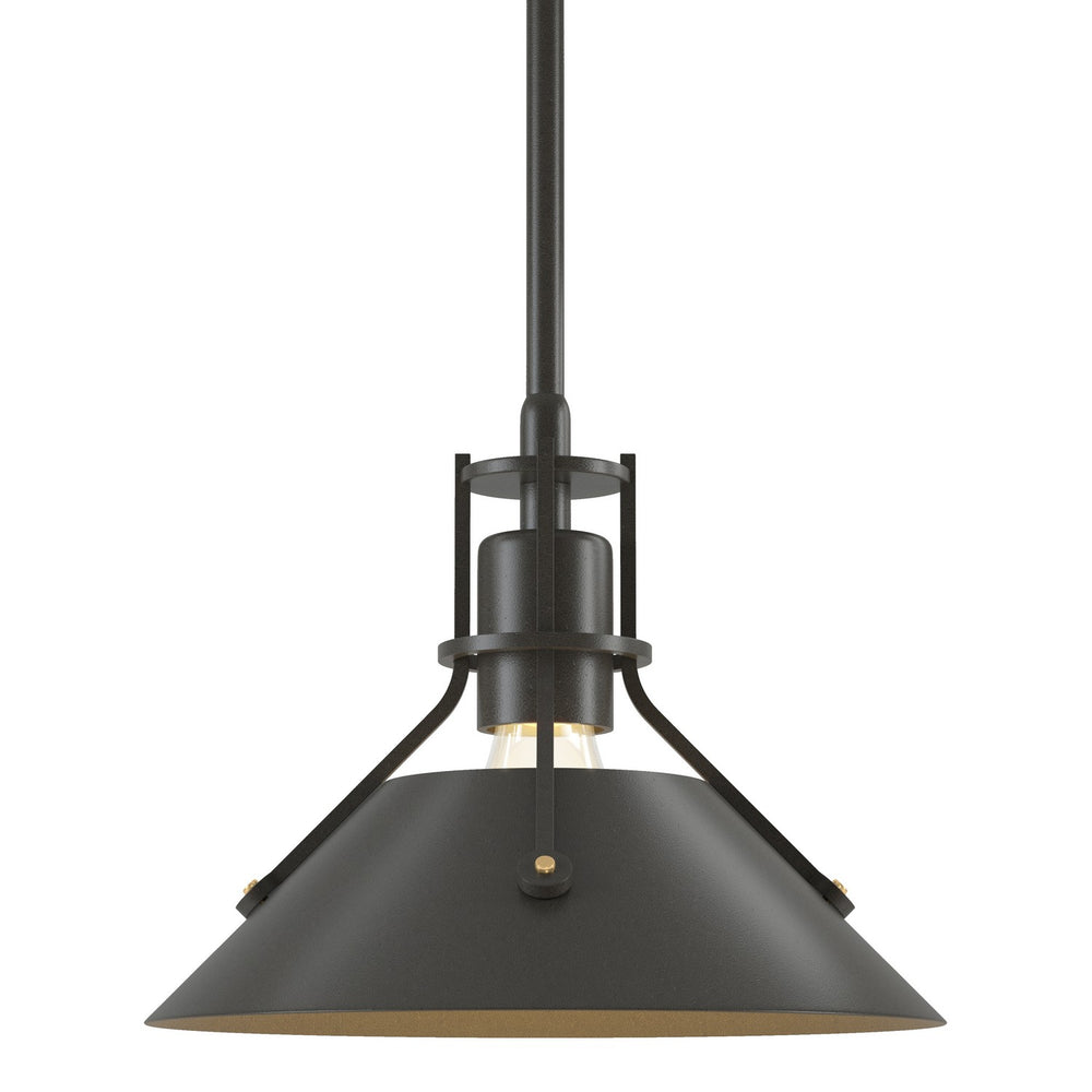 Hubbardton Forge - One Light Mini Pendant - Henry - Dark Smoke- Union Lighting Luminaires Decor