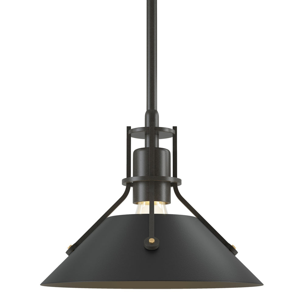 Hubbardton Forge - One Light Mini Pendant - Henry - Dark Smoke- Union Lighting Luminaires Decor