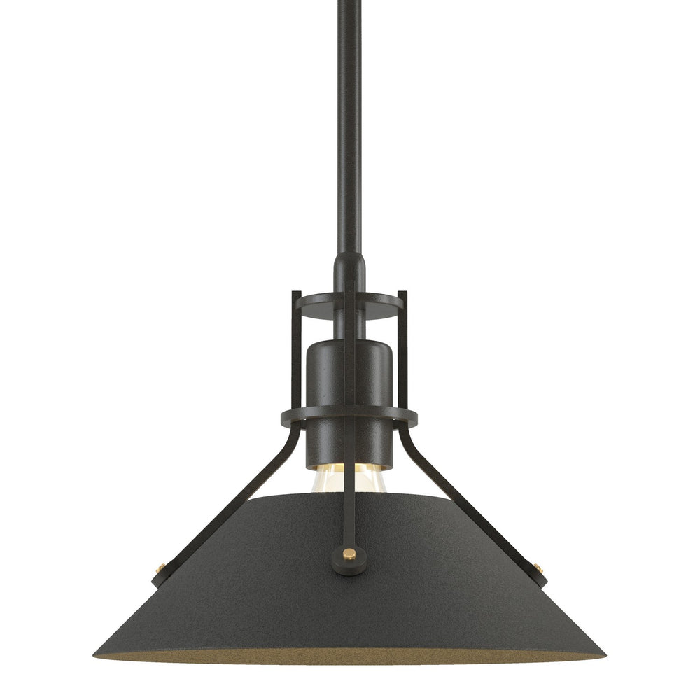 Hubbardton Forge - One Light Mini Pendant - Henry - Dark Smoke- Union Lighting Luminaires Decor