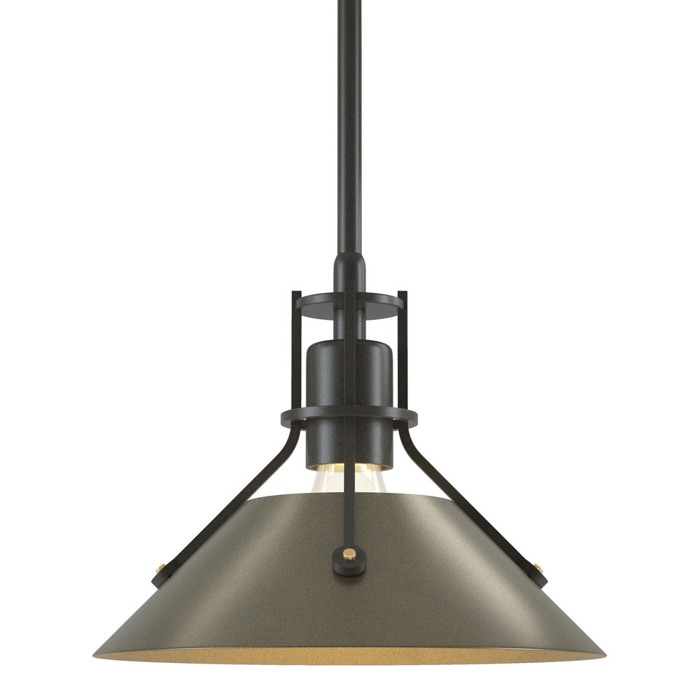 Hubbardton Forge - One Light Mini Pendant - Henry - Dark Smoke- Union Lighting Luminaires Decor