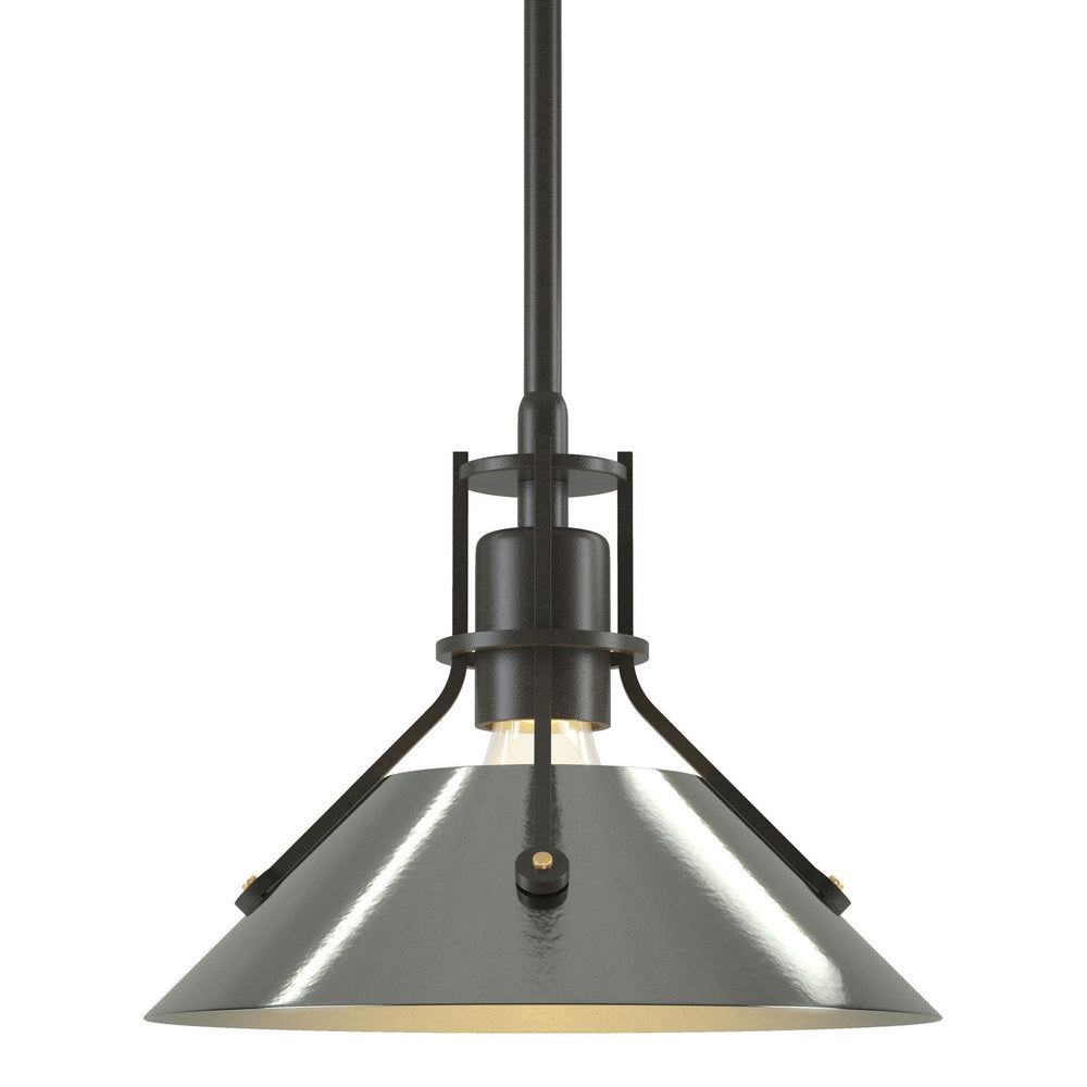 Hubbardton Forge - One Light Mini Pendant - Henry - Dark Smoke- Union Lighting Luminaires Decor