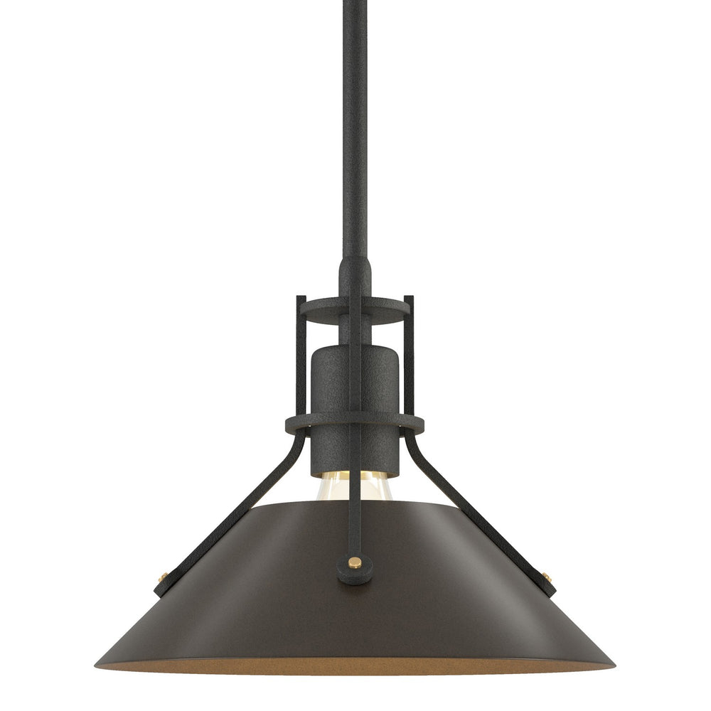 Hubbardton Forge - One Light Mini Pendant - Henry - Natural Iron- Union Lighting Luminaires Decor