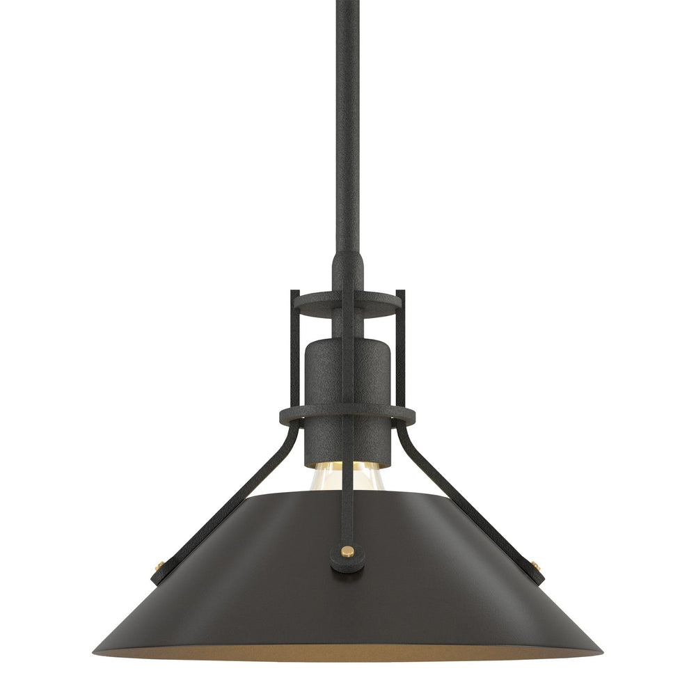 Hubbardton Forge - One Light Mini Pendant - Henry - Natural Iron- Union Lighting Luminaires Decor