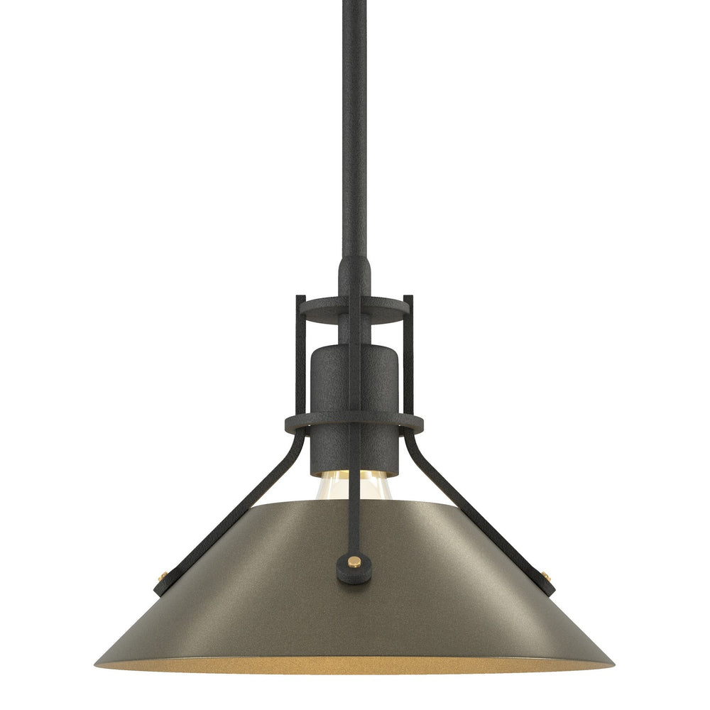 Hubbardton Forge - One Light Mini Pendant - Henry - Natural Iron- Union Lighting Luminaires Decor