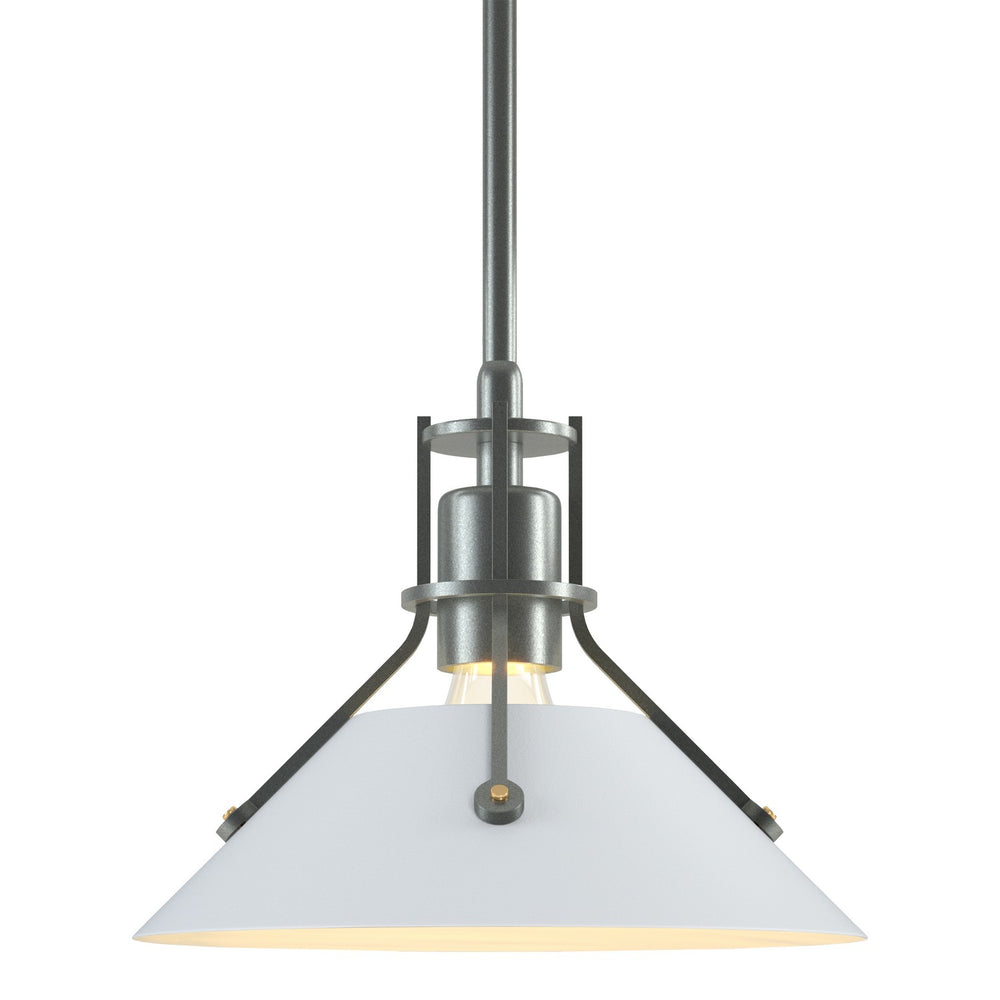 Hubbardton Forge - One Light Pendant - Henry - Vintage Platinum- Union Lighting Luminaires Decor