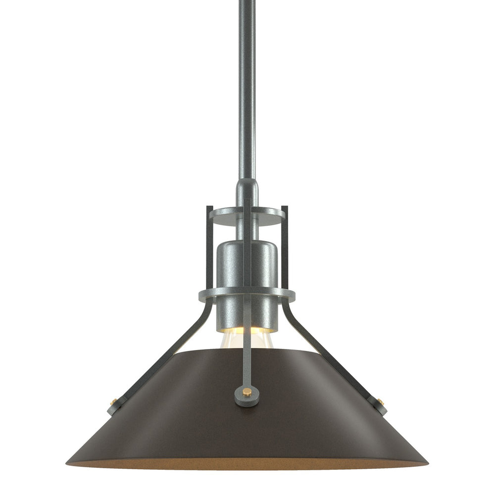 Hubbardton Forge - One Light Mini Pendant - Henry - Vintage Platinum- Union Lighting Luminaires Decor