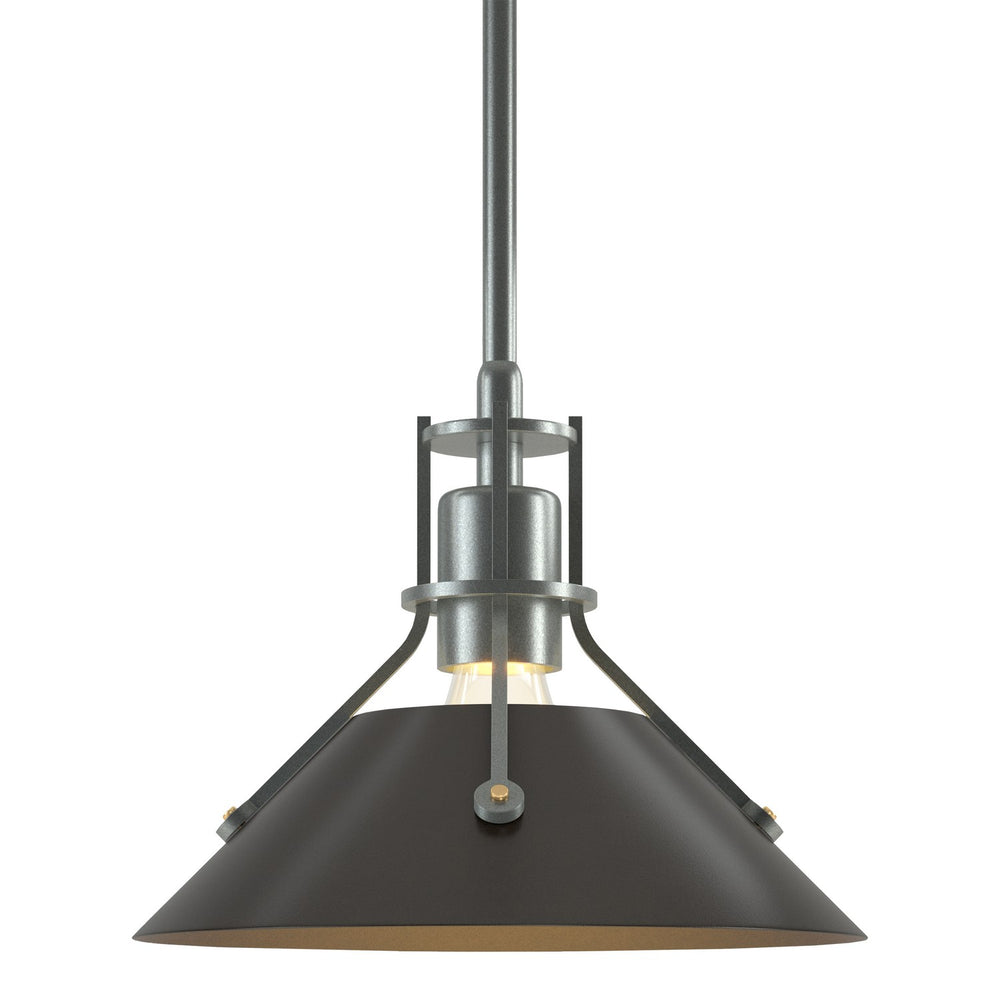 Hubbardton Forge - One Light Mini Pendant - Henry - Vintage Platinum- Union Lighting Luminaires Decor