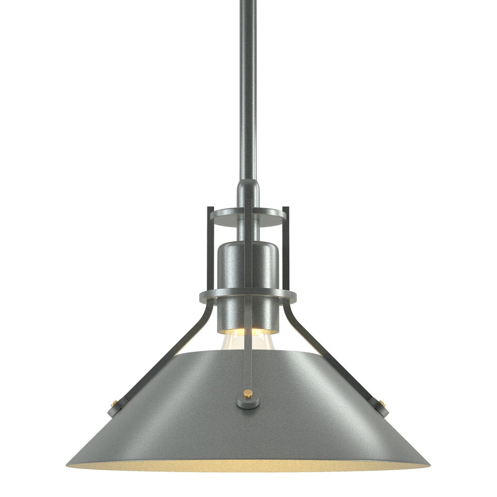 Hubbardton Forge - One Light Mini Pendant - Henry - Vintage Platinum- Union Lighting Luminaires Decor