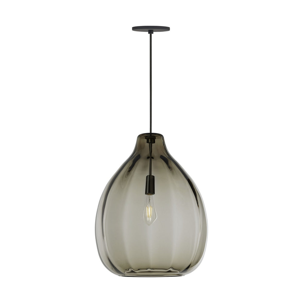 Visual Comfort Modern - One Light Pendant - Harper - Black- Union Lighting Luminaires Decor