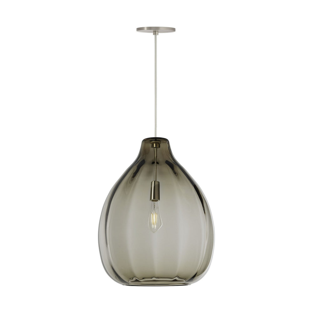 Visual Comfort Modern - One Light Pendant - Harper - Satin Nickel- Union Lighting Luminaires Decor