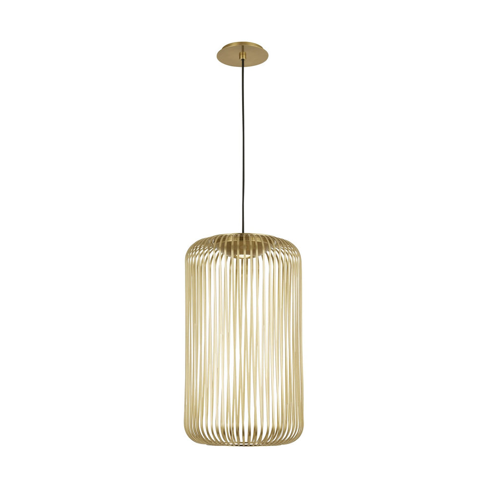Visual Comfort Modern - LED Pendant - Kai - Plated Brass- Union Lighting Luminaires Decor