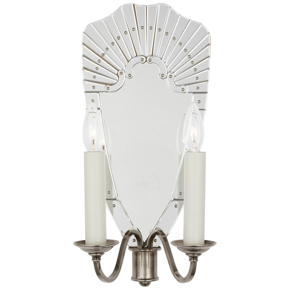 Ralph Lauren Canada - LED Wall Sconce - Adelaide - Mirror and Butler's Silver- Union Lighting Luminaires Decor