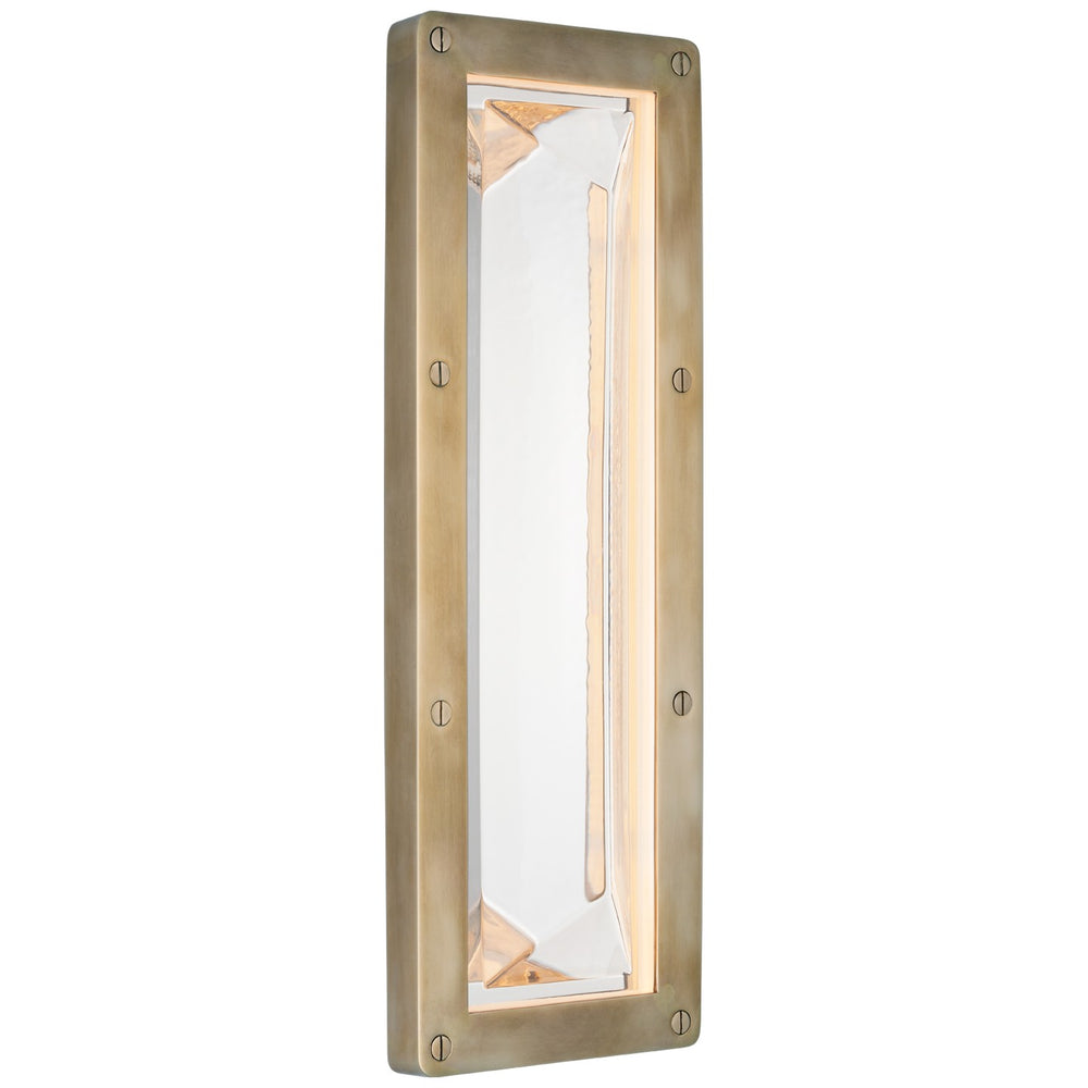 Ralph Lauren Canada - LED Wall Sconce - Rolland - Natural Brass and Clear Glass- Union Lighting Luminaires Decor