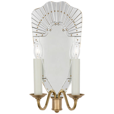 Ralph Lauren Canada - LED Wall Sconce - Adelaide - Mirror and Natural Brass- Union Lighting Luminaires Decor