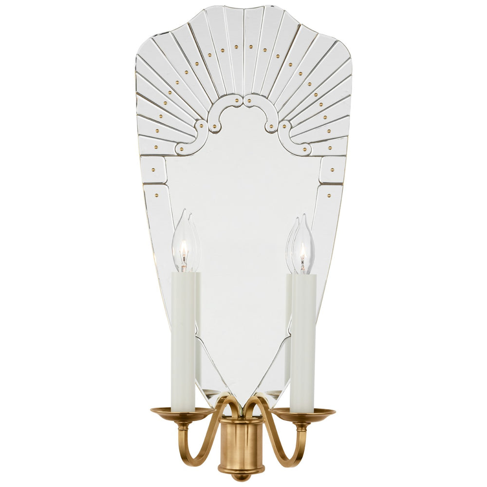 Ralph Lauren Canada - LED Wall Sconce - Adelaide - Mirror and Natural Brass- Union Lighting Luminaires Decor