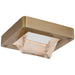 Ralph Lauren Canada - LED Flush Mount - Rolland - Natural Brass and Clear Glass- Union Lighting Luminaires Decor