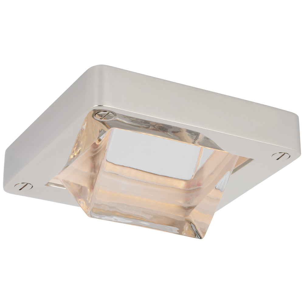 Ralph Lauren Canada - LED Flush Mount - Rolland - Polished Nickel and Clear Glass- Union Lighting Luminaires Decor