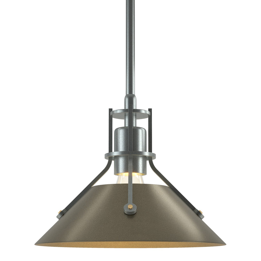 Hubbardton Forge - One Light Mini Pendant - Henry - Vintage Platinum- Union Lighting Luminaires Decor