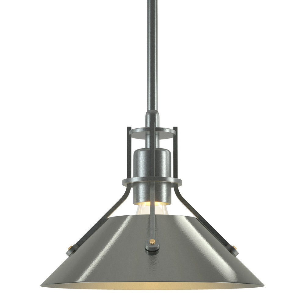 Hubbardton Forge - One Light Mini Pendant - Henry - Vintage Platinum- Union Lighting Luminaires Decor
