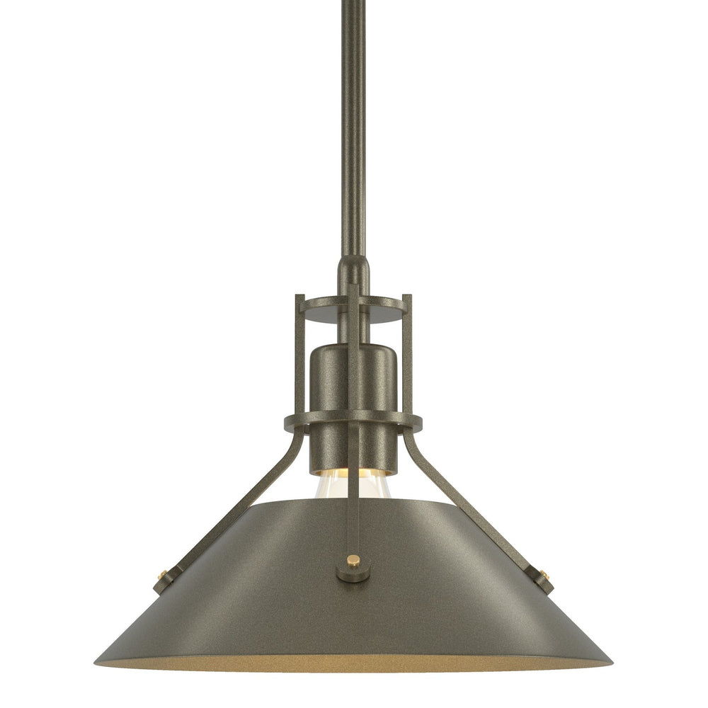 Hubbardton Forge - One Light Mini Pendant - Henry - Soft Gold- Union Lighting Luminaires Decor