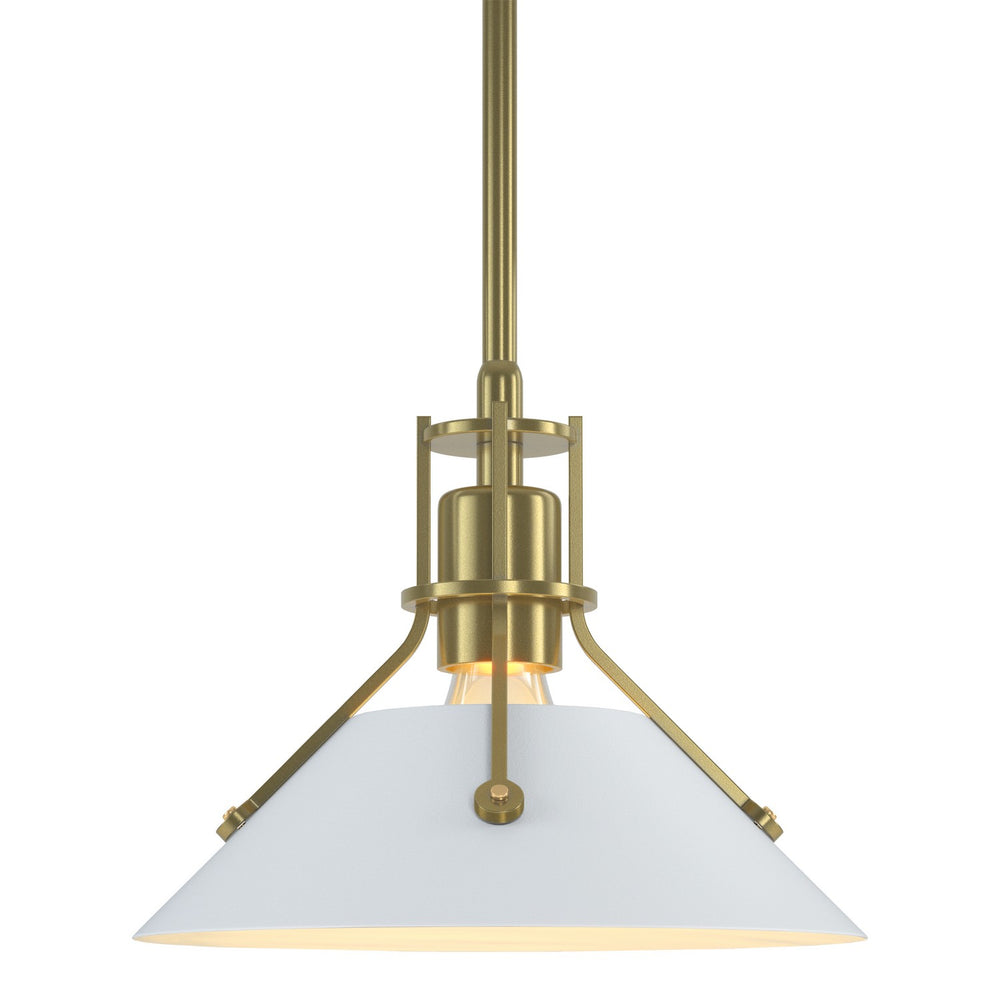 Hubbardton Forge - One Light Pendant - Henry - Modern Brass- Union Lighting Luminaires Decor