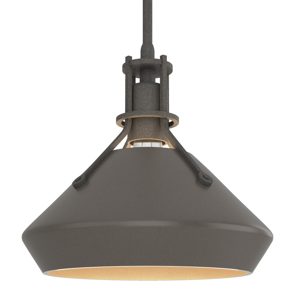 Hubbardton Forge - One Light Mini Pendant - Henry - Natural Iron- Union Lighting Luminaires Decor