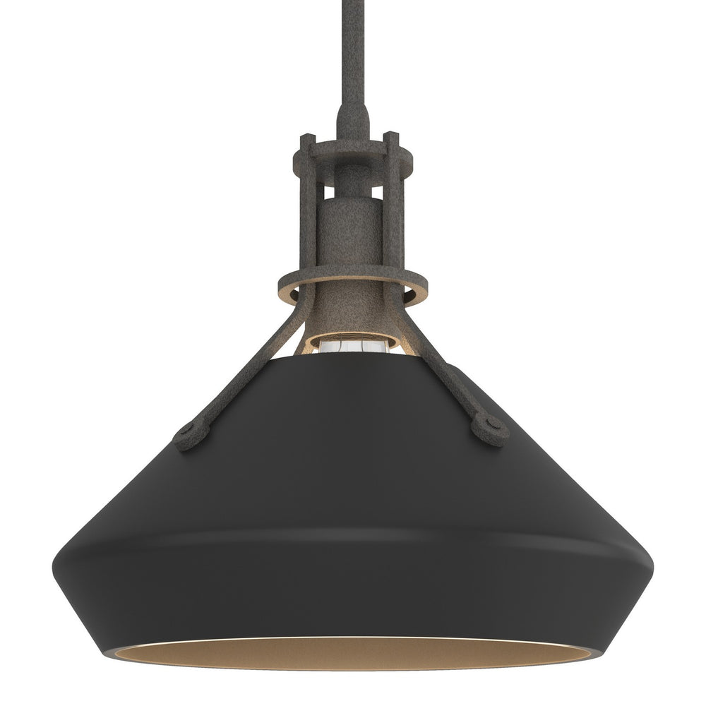 Hubbardton Forge - One Light Mini Pendant - Henry - Natural Iron- Union Lighting Luminaires Decor