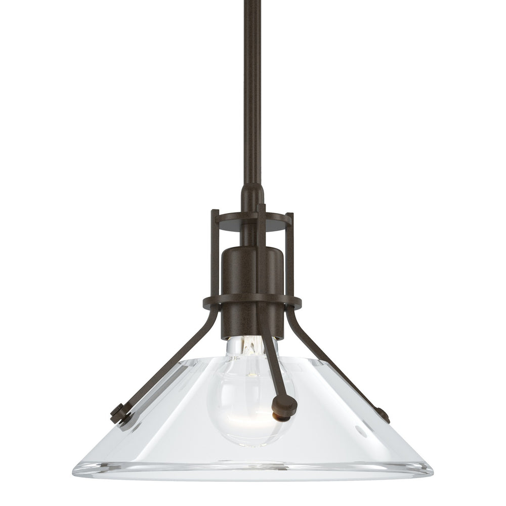 Hubbardton Forge - One Light Mini Pendant - Henry - Bronze- Union Lighting Luminaires Decor