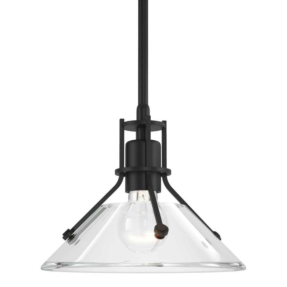 Hubbardton Forge - One Light Mini Pendant - Henry - Black- Union Lighting Luminaires Decor