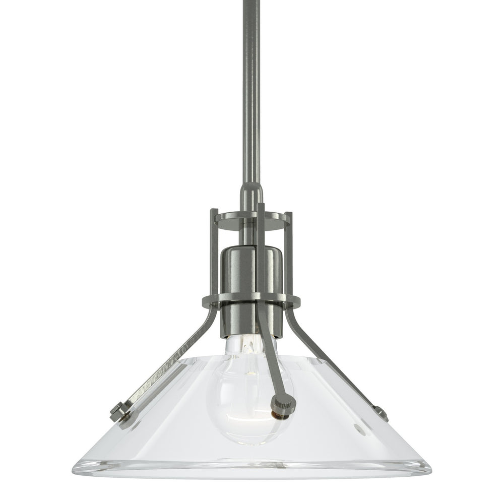 Hubbardton Forge - One Light Mini Pendant - Henry - Sterling- Union Lighting Luminaires Decor