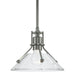 Hubbardton Forge - One Light Mini Pendant - Henry - Sterling- Union Lighting Luminaires Decor