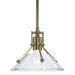Hubbardton Forge - One Light Mini Pendant - Henry - Modern Brass- Union Lighting Luminaires Decor