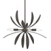 Hubbardton Forge - Four Light Pendant - Dahlia - Dark Smoke- Union Lighting Luminaires Decor