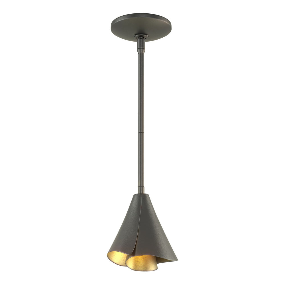 Hubbardton Forge - One Light Mini Pendant - Mobius - Black- Union Lighting Luminaires Decor