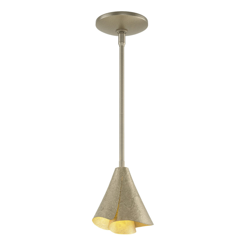 Hubbardton Forge - One Light Mini Pendant - Mobius - Soft Gold- Union Lighting Luminaires Decor