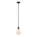 Hubbardton Forge - One Light Mini Pendant - Mobius - Black- Union Lighting Luminaires Decor