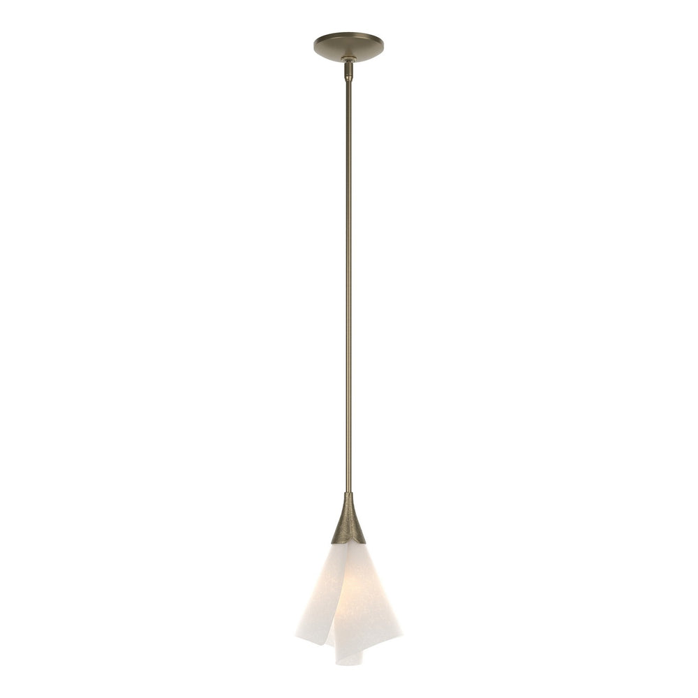 Hubbardton Forge - One Light Mini Pendant - Mobius - Soft Gold- Union Lighting Luminaires Decor
