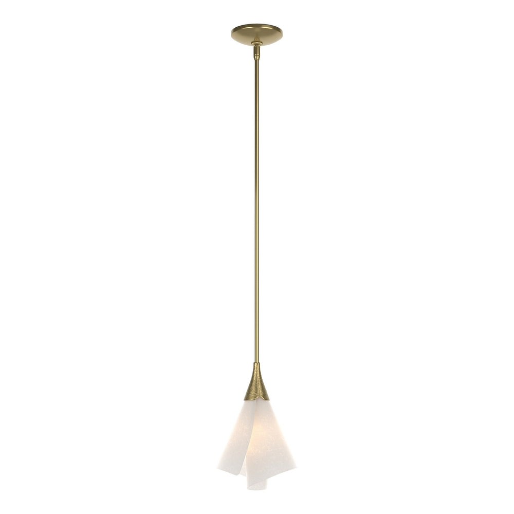 Hubbardton Forge - One Light Mini Pendant - Mobius - Modern Brass- Union Lighting Luminaires Decor