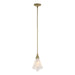 Hubbardton Forge - One Light Mini Pendant - Mobius - Modern Brass- Union Lighting Luminaires Decor