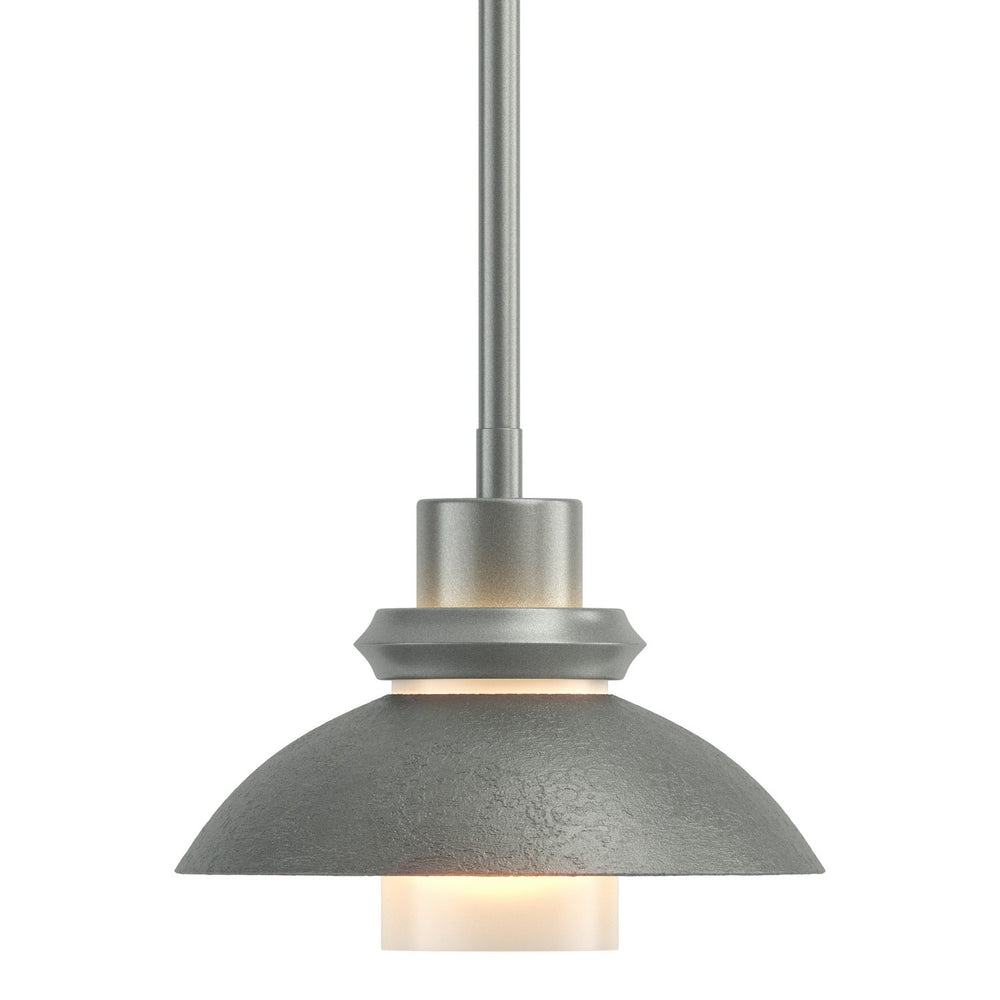 Hubbardton Forge - One Light Mini Pendant - Staccato - Vintage Platinum- Union Lighting Luminaires Decor