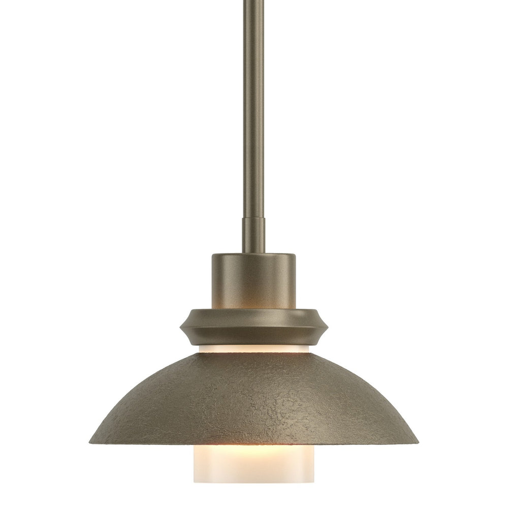 Hubbardton Forge - One Light Mini Pendant - Staccato - Soft Gold- Union Lighting Luminaires Decor