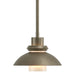 Hubbardton Forge - One Light Mini Pendant - Staccato - Soft Gold- Union Lighting Luminaires Decor