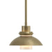 Hubbardton Forge - One Light Mini Pendant - Staccato - Modern Brass- Union Lighting Luminaires Decor
