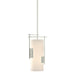 Hubbardton Forge - One Light Mini Pendant - Fullered Impressions - Sterling- Union Lighting Luminaires Decor