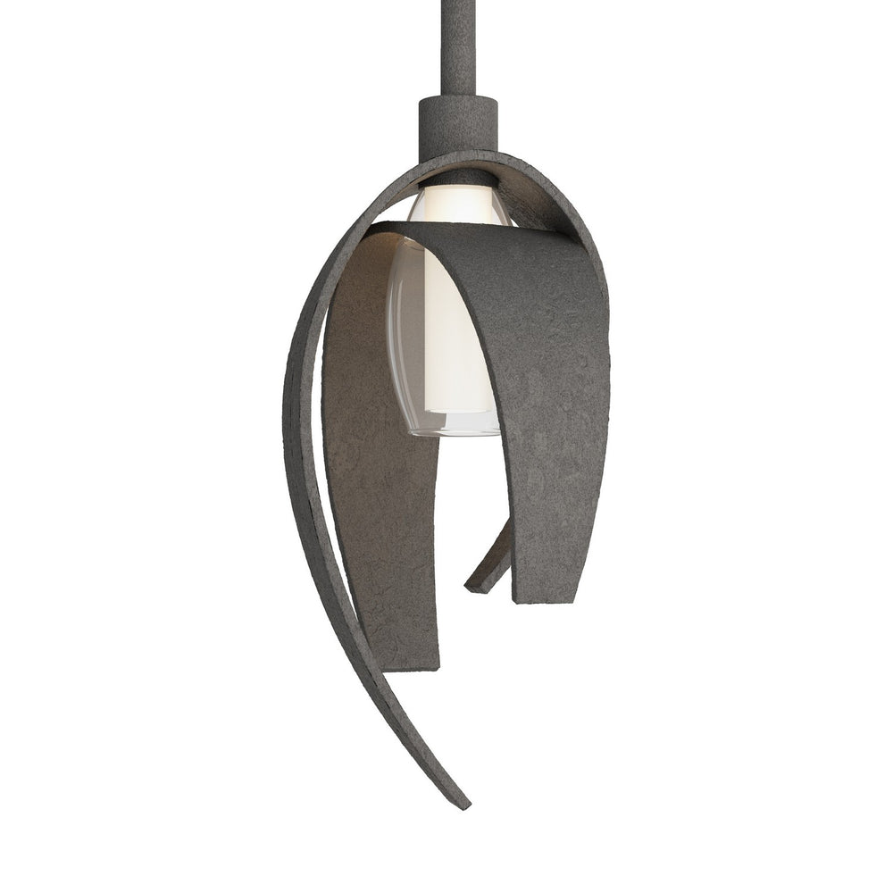 Hubbardton Forge - One Light Mini Pendant - Corona - Natural Iron- Union Lighting Luminaires Decor
