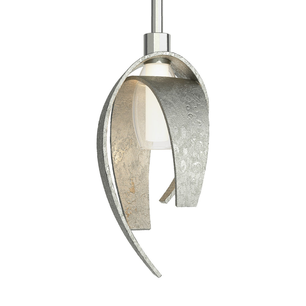 Hubbardton Forge - One Light Mini Pendant - Corona - Sterling- Union Lighting Luminaires Decor