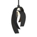 Hubbardton Forge - One Light Mini Pendant - Corona - Black- Union Lighting Luminaires Decor
